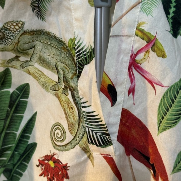 Vilagallo Green and Brown Mini Sundress Resort Wear - Picture 4 of 11